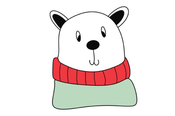 Christmas Animal Sublimation Bear SVG for Modern Illustrations