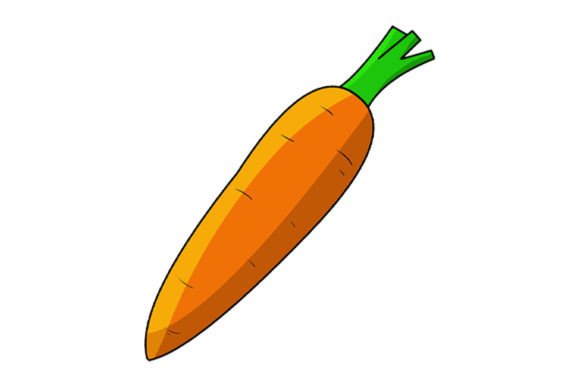 Christmas Carrot Art Vector Illustration for Festive Digital Designs