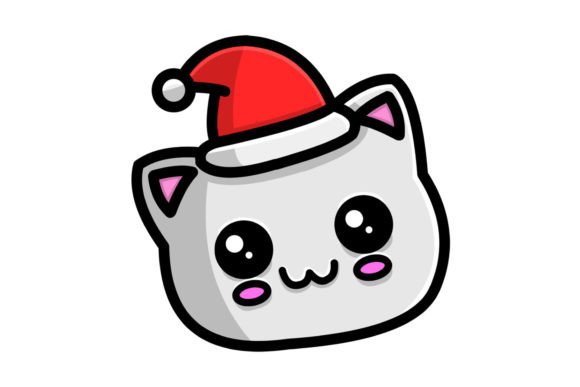 Christmas Cat Vector Illustration Review for Branding and Marketing