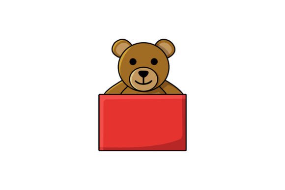 Christmas Gift Bear Vector Illustration Review