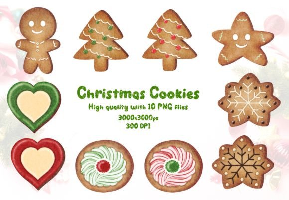 Christmas Ginger Bread Vol.2 Clipart for Website and Editorial Use