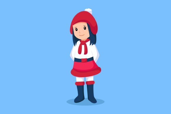 Christmas Girl Character: A Designer's Review of Seasonal Illustrations