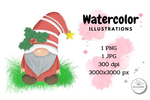 Christmas Gnomes, Watercolor Gnomes Review