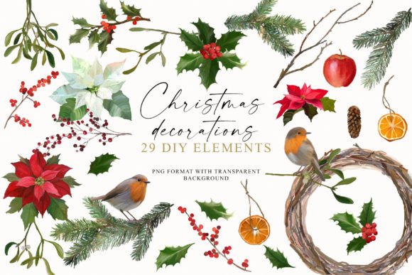 Christmas Individual Clipart Png for Modern Illustrations
