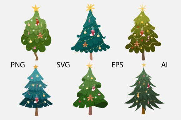 Christmas Trees Collection Review: Premium Illustrations for Sellers