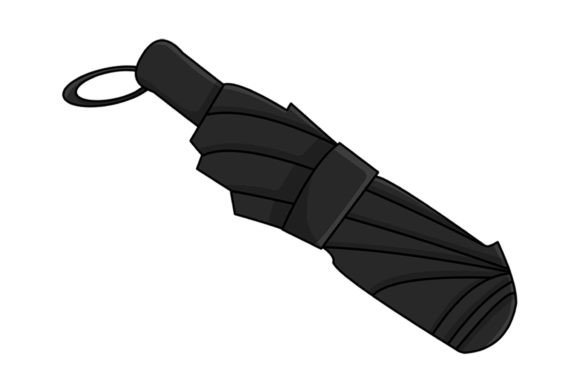 Christmas Umbrella Vector Illustration for Crafting